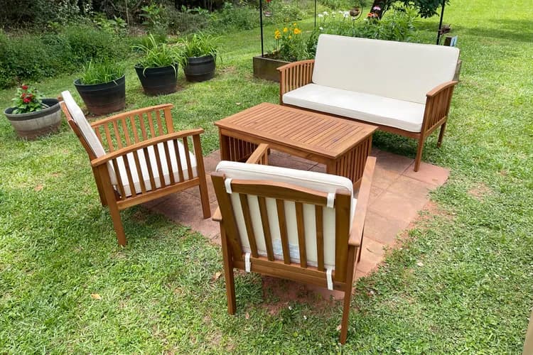Bộ Sofa Gỗ Sân Vườn